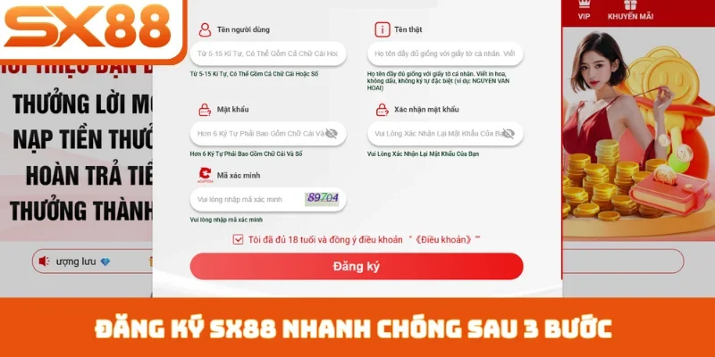 Đăng ký SX88 nhanh chóng sau 3 bước